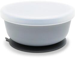 Lorelli Bol sub vid din silicon cu capac, culoare Grey Natural 10230640003 Set pentru masa bebelusi