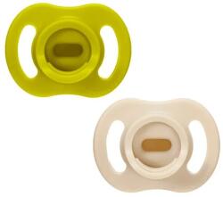 Tommee Tippee Suzetă ortodontică Ultra Light Stay Put 6-18 luni, 2 buc. , verde/crem TT. 0302