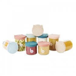 Babymoov Set de boluri de sticlă pentru mâncare ISY Bowls 6 buc. x 250 ml și 3 buc. x 120 ml