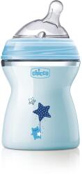 Chicco Biberon cu tetină din silicon 250 ml. Natural Feeling 2 luni+ băiețel 0243