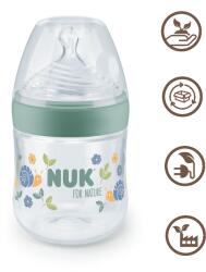 Nuk for Nature Biberon pentru bebeluși cu tetină din silicon S Temperature Control 150 ml. 0+ 10743074