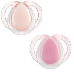 Tommee Tippee Suzete ortodontice Night Time (0-6 luni) 2 buc. roz TT. 0270