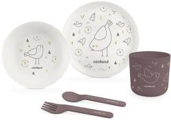 Miniland Eco Friendly Set de masă din 5 piese cu pasăre 89456 Set pentru masa bebelusi