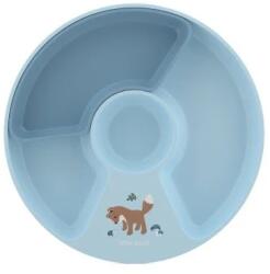 Little Dutch Farfurie pentru copii cu 4 compartimente Forest Friends Set pentru masa bebelusi