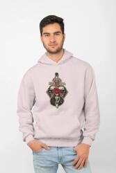 D&B Unisex Hoodie ZN00014 Rock Halványrózsaszín-Méret 3XL (ZN00014 Rock BabyPink 3XL)