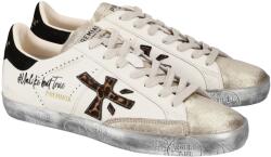  Premiata Női Sneakers Stevend 7605 Prémium Bőr Fehér 38 - női bőr cipő, olasz női sneaker, elegáns sportcipő, divatos utcai cipő, bőr velúr cipő, fehér női sneaker, kényelmes prémium cipő