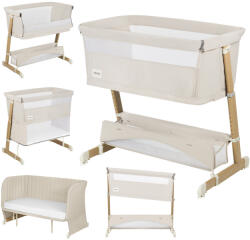 Lionelo Thomi Plus 5in1 gyerekágy, babaágy, babaöböl és kanapé - Beige Sand