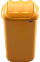 Plafor Cos plastic cu capac batant, pentru reciclare selectiva, capacitate 50l, PLAFOR Fala - galben (PL-655-01) - forit Cos de gunoi
