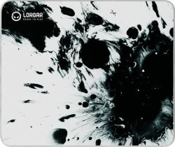 LORGAR Full print white and black design, Bottom is black rubber with embossed LORGAR logo, with double side edge stitching LRG-MPA14L (LRG-MPA14L)