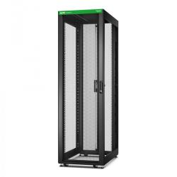 APC by Schneider Electric Easy Rack 600mm/42U/1000mm, tetővel, kerekekkel, lábakkal és 4 konzollal, oldalsó panelek nélkül, fekete (ER6200) (ER6200)