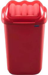Plafor Cos plastic cu capac batant, pentru reciclare selectiva, capacitate 50l, PLAFOR Fala - rosu (PL-655-04) - forit Cos de gunoi