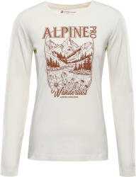 ALPINE PRO Mieta print ls tee бежово, кафяво xl (ltsh9cb005r)