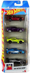 Mattel Hot Wheels Motor Show 5 db-os kisautó szett - Mattel (1806/JKG17)