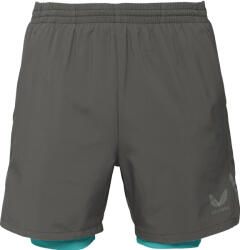 CASTORE Flow 2-in-1 short сиво, тюркоазено, сребърно s (mlm00027cas-n038)