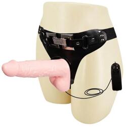 Debra Strap-on Cu Vibratii Ultra Passionate, Natural, 16.8 Cm