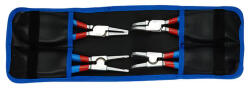 Unior Set clești pentru inele Seeger (Seeger), Unior 539PLUS/1DPCT, 140 mm, exterior, fălci drepte + exterior, fălci curbate + interior, fălci drepte + interior, fălci curbate Cleste