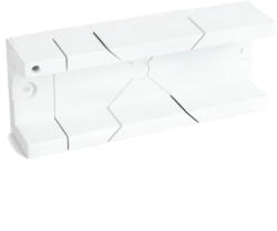 Kubala Cutie de tăiere în unghi (mitră), Kubala 1645, alb, 300 x 115 mm, plastic durabil, pentru tăieturi precise, tăiere la 45° și 90° Fierastrau