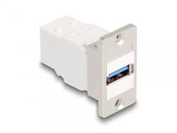 Delock Modul montare panou USB-A 5 Gbps la USB-B M-M Alb, Delock 67164 (67164)