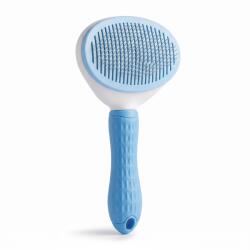 Yummie Perie pentru caini si pisici cu peri flexibili, maner ergonomic antiderapant, 19 x 10 cm, albastru (GLB_60030A)