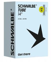 Schwalbe AV2L 14 x 1, 75-2, 35 (47/60-254) belső gumi, AV40 (40 mm hosszú szeleppel, autós)