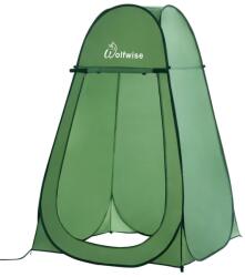 Wolfwise Hordozható Zuhanyzó és Öltöző Sátor - Pop-Up Kemping Privát Fülke, Vízálló Polyester, 190 cm Magas, Zöld