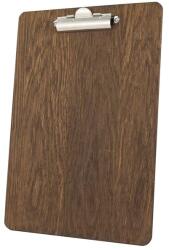 Chalkboards UK Fa Csipeszes Irattartó Clipboard - Sötét Tölgy - 240 x 340 mm