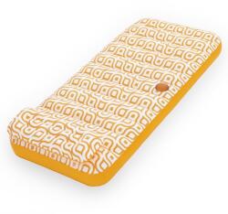 Bestway Comfort Plush Deluxe felfújható úszómatrac pohártartóval, 169x77, 5x30, 5 cm, 1 személyes, narancssárga/fehér