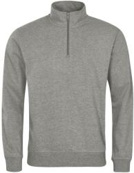 MALFINI Bluză Summit cu fermoar scurt - Gri închis prespălat | 2XL (4291217)