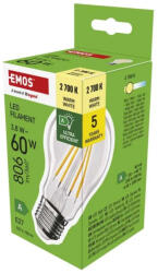 EMOS Filament 3, 8W (60W) E27 806lm 2700K ZF5147 A60 LED izzó (EMOS-ZF5147)