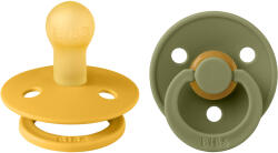 BIBS Colour cumik természetes kaucsukból 2db - 1-es méret Változat: Honey Bee / Olive