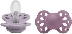BIBS Infinity szimmetrikus szilikon cumi 2db - 2-es méret Változat: Fossil Grey / Mauve