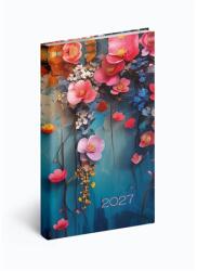 Realsystem Zsebnaptár 2027 heti állló 9x16, 5cm REAL Picture 5811-66 floral