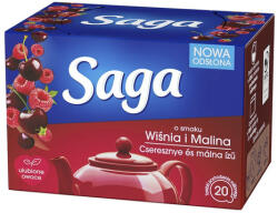 Saga Gyümölcstea SAGA Cseresznye-Málna 20 filter/doboz - robbitairodaszer