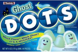 Tootsie Roll Industries Tootsie Dots Ghost gyümölcsös ízű, szellem alakú rágógumik 170 g (28454)