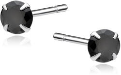 Olivie 9900 Ezüst fülbevaló BLACK RHODIUM Átmérő: 5mm (SEN)