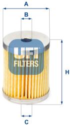 UFI Filtru combustibil UFI 26.660. 00 (26.660.00) - fixbox