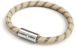 Creative-Cables Creative Cables lámpakábel Karkötő matt ezüst mágneses kapcsokkal és RD53 kábellel BRC-L-CRD53 (BRC-L-CRD53)