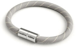 Creative-Cables Creative Cables lámpakábel Karkötő matt ezüst mágneses kapcsokkal és ERD22 kábellel BRC-S-CERD22 (BRC-S-CERD22)