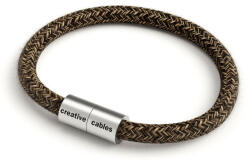 Creative-Cables Creative Cables lámpakábel Karkötő matt ezüst mágneses kapcsokkal és RN04 kábellel BRC-L-CRN04 (BRC-L-CRN04)