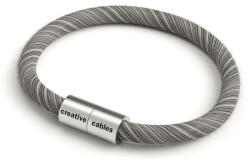 Creative-Cables Creative Cables lámpakábel Karkötő matt ezüst mágneses kapcsokkal és ERC37 kábellel BRC-L-CERC37 (BRC-L-CERC37)