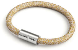 Creative-Cables Creative Cables lámpakábel Karkötő matt ezüst mágneses kapcsokkal és RS82 kábellel BRC-S-CRS82 (BRC-S-CRS82)