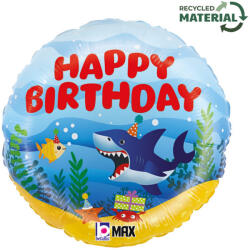 Grabo Happy Birthday Ocean fólia lufi 46 cm GBB26063P (GBB26063P)