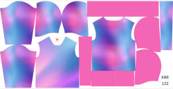 Takoy Panou cu tipar 122 hanorac copii material funcțional pentru trening gradient pastel