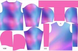 Takoy Panou cu tipar 152 hanorac copii material funcțional pentru trening gradient pastel