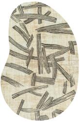 Louis De Poortere mosható műszálas egyedi alakú szőnyeg Kanji Slate 2067 - 170 x 235 cm