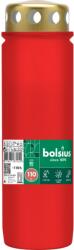 Bolsius Temetői Mécsesbetét Fém Fedéllel, 67X230 Mm 110 Óra. Piros