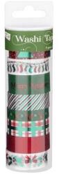 Grafix Set 8 role banda adeziva decorativa Wahi Tape Craciun Grafix GR0510KGE (Culoare: Albastru/Auriu) Decoratiune camera copii