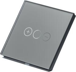 Tosyco Întrerupător dimabil simplu cu touch (tactil) din sticlă [CLONE] [CLONE] (TOS-C1G2WDIM-Y)