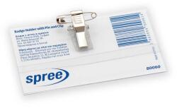 SPREE Ecuson cu ac si clips, 55 х 90 mm, 100 buc/set