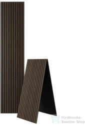 Sapho DELUXE akusztikus falpanel 2400x520x18mm, dió/fekete 54-240-11-84-12 (54-240-11-84-12)